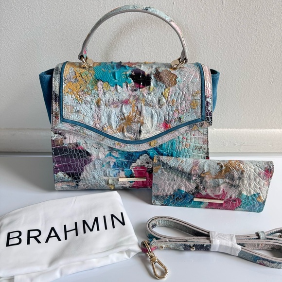 BRAHMIN Mosaic Portovera Ingrid NWOT - Bag ONLY - Picture 7 of 8